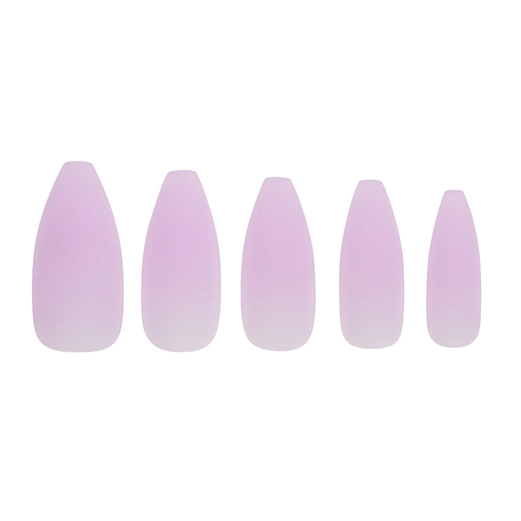 Tres She Instant Acrylics Nails Thong Song Matte Purple Sea Glass
