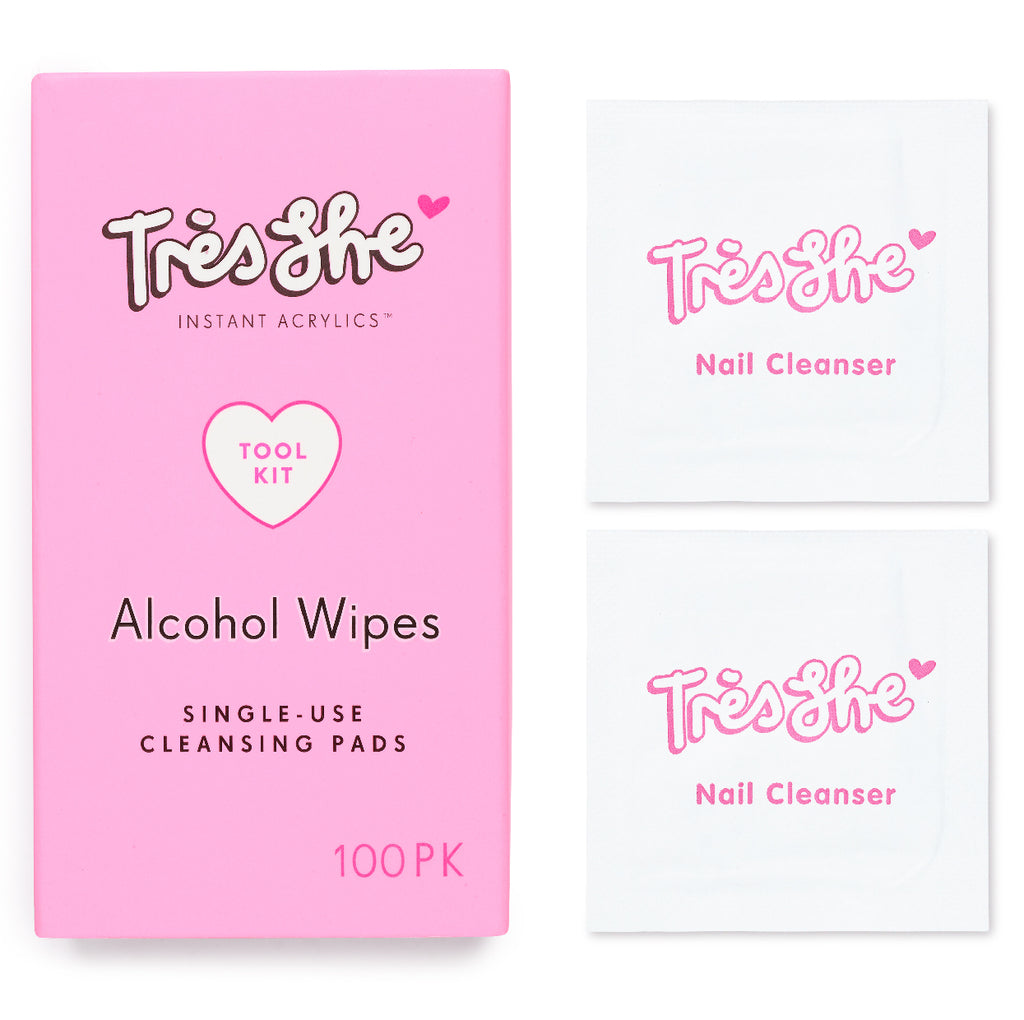 Tres She pack of 100 alcohol single use cleansing wipesTres She pack of 100 individually wrapped alcohol cleansing wipes